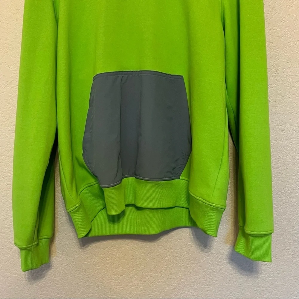The North Face Tech Green with Gray Hoodie Men's Size Large